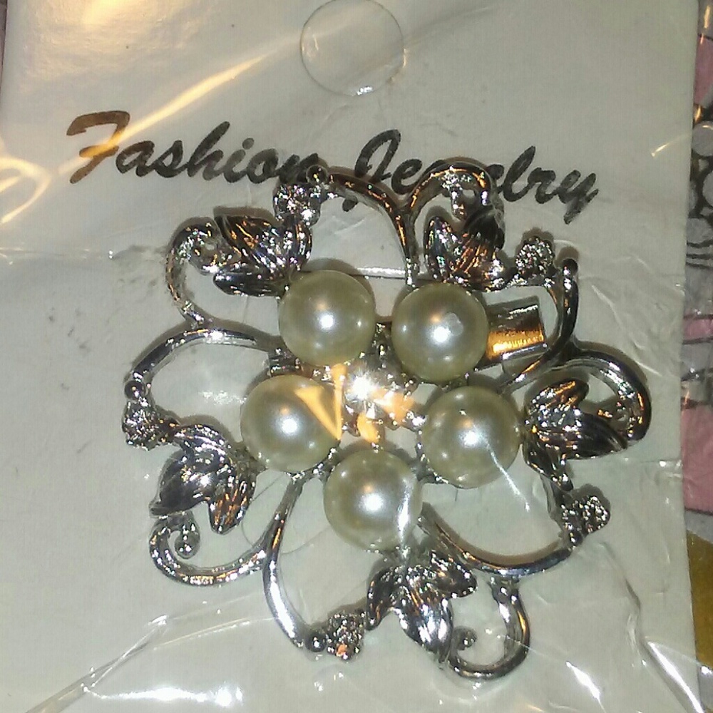 Silver brooch